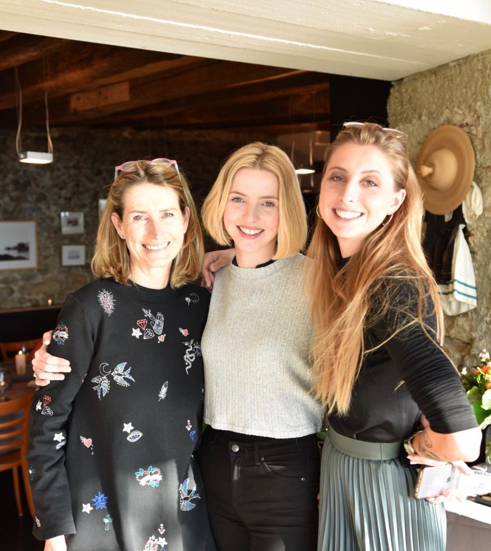 Our daughter Eliane with her daughters Roxanne and Victoria at Victoria’s 25th birthday in 2019.